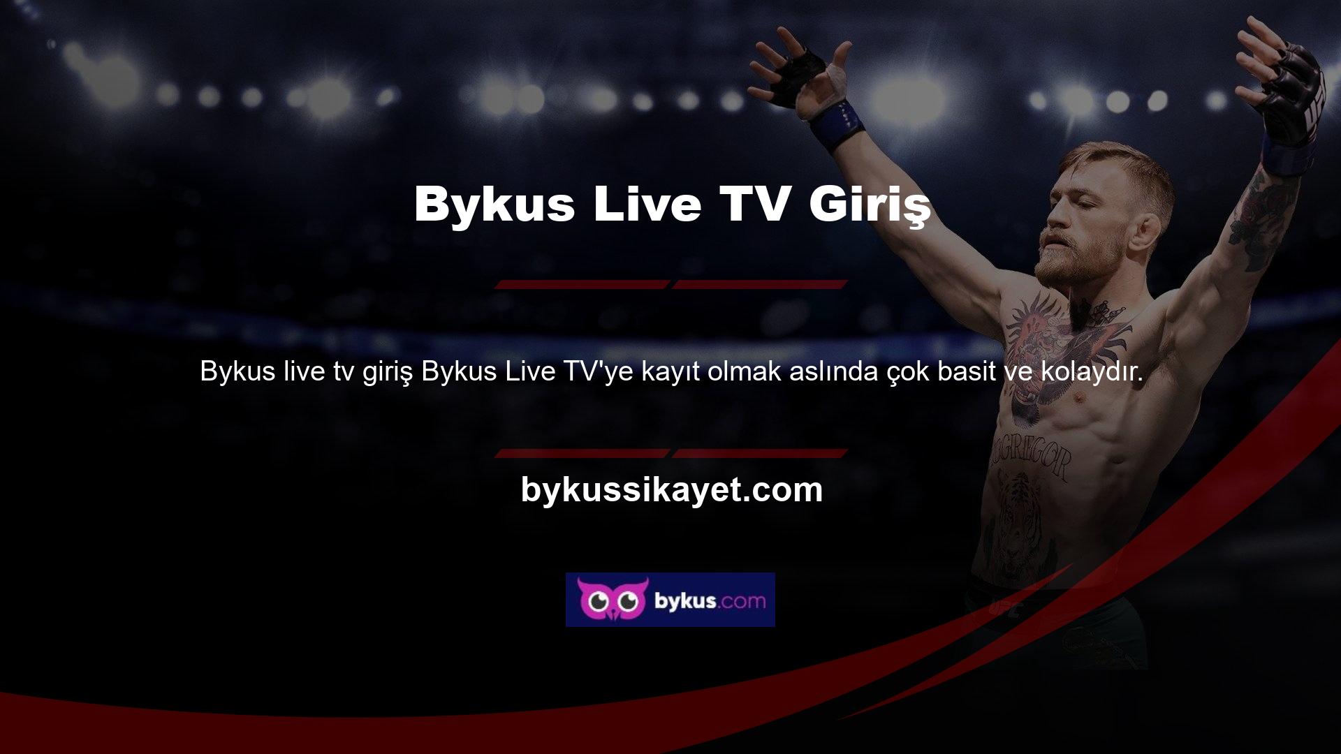 Bahis sağlayıcısı Bykus canlı TV erişimi için ücret almaz